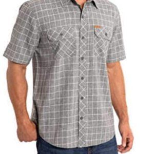 Orvis Men's Short Sleeve Woven Tech Shirt-Gray